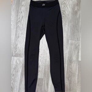 ALO Yoga Black High-Waist Seam Leggings